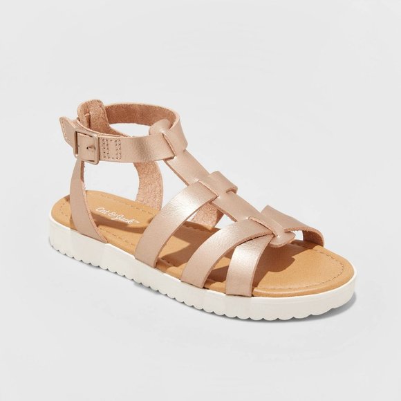Cat & Jack Shoes Nwt Girls Noele Gladiator Sandals Rose Gold Poshmark